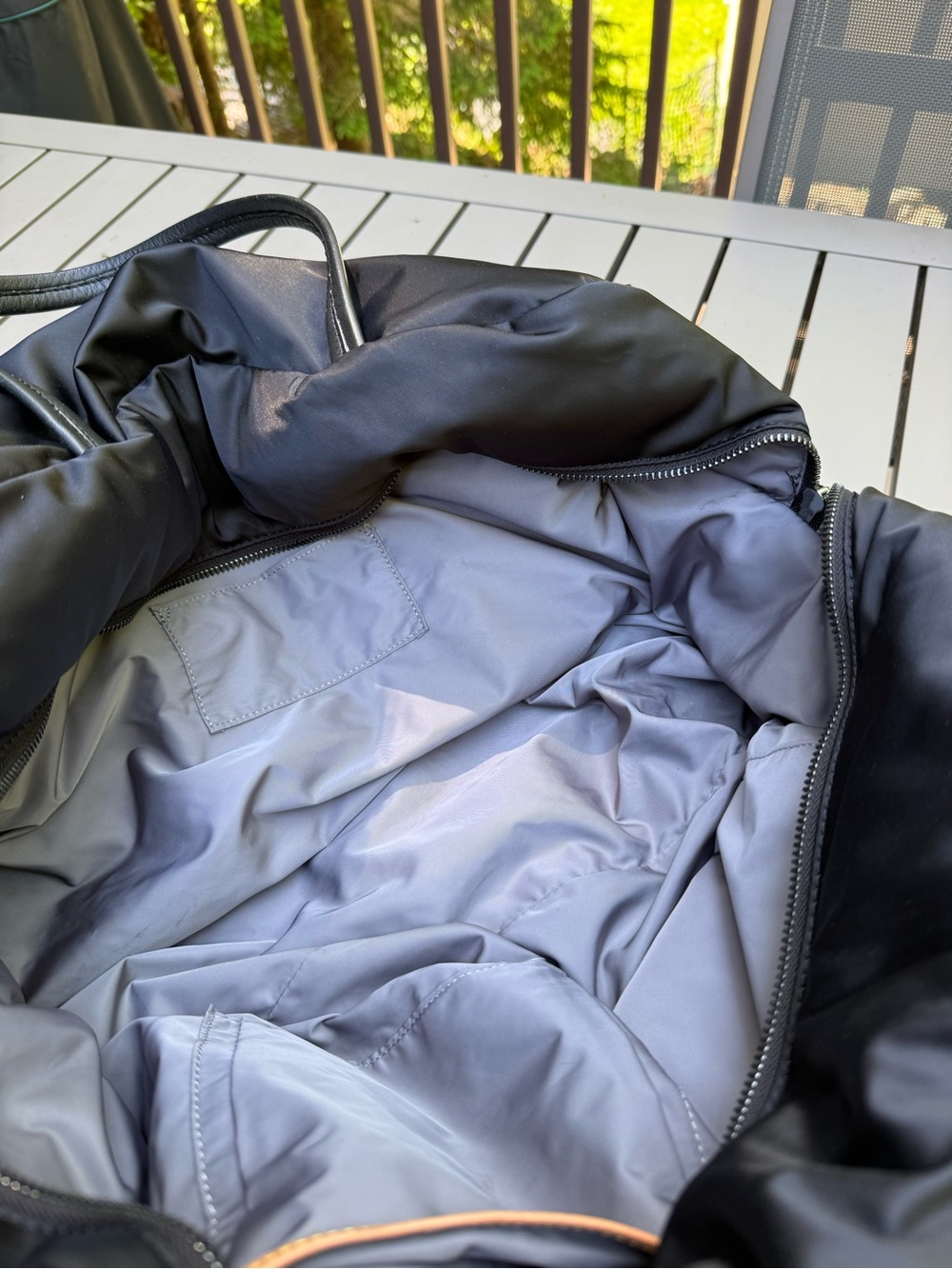 MZ Wallace Black Quilted Duffel with Multiple Front Pockets - Picture 8 of 11